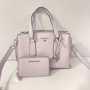 Michael Kors Camille Small Satchel & Wallet Lavender Mist